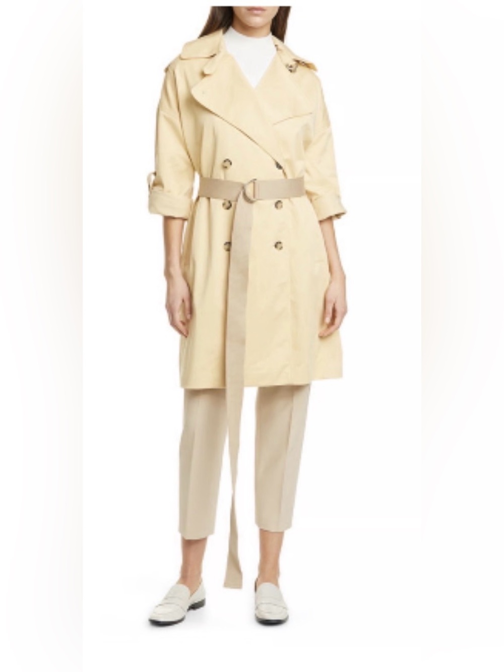 Club Monaco Trench Chamomile Coat
